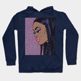 Sad Black Comic Girl Hoodie